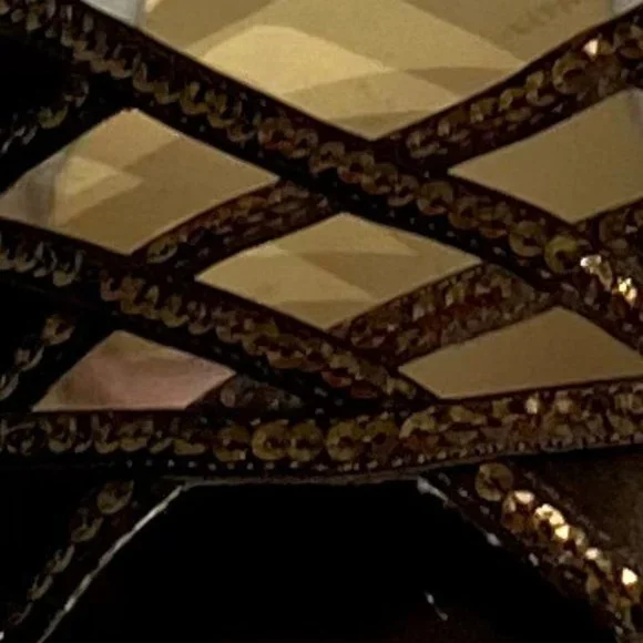 Strappy Evening Brown Sandal - Picture 5 of 13